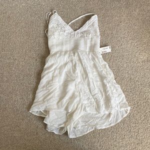 XS White One Piece Romper Blouse Aeropostale Brand New with Tag